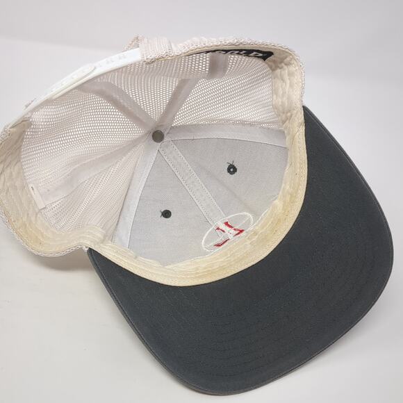 Leupold Snapback Trucker Hat Gray One Size Adjustable Embroidered Mesh Back - Picture 7 of 10
